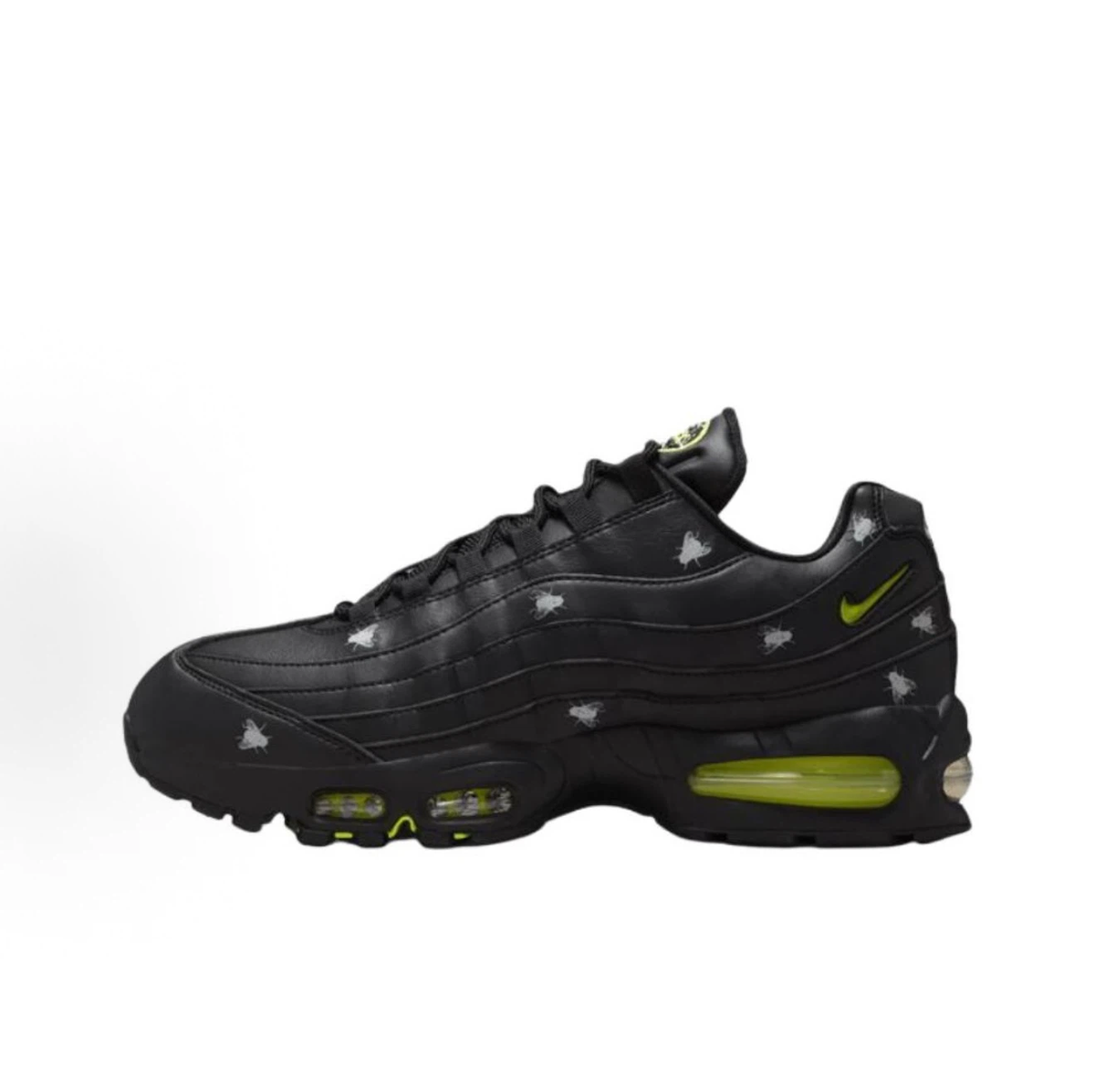 Nike Air Max 95 "Insect Print" Black Volt Sneakers, Men Halloween Limited Edition Shoes